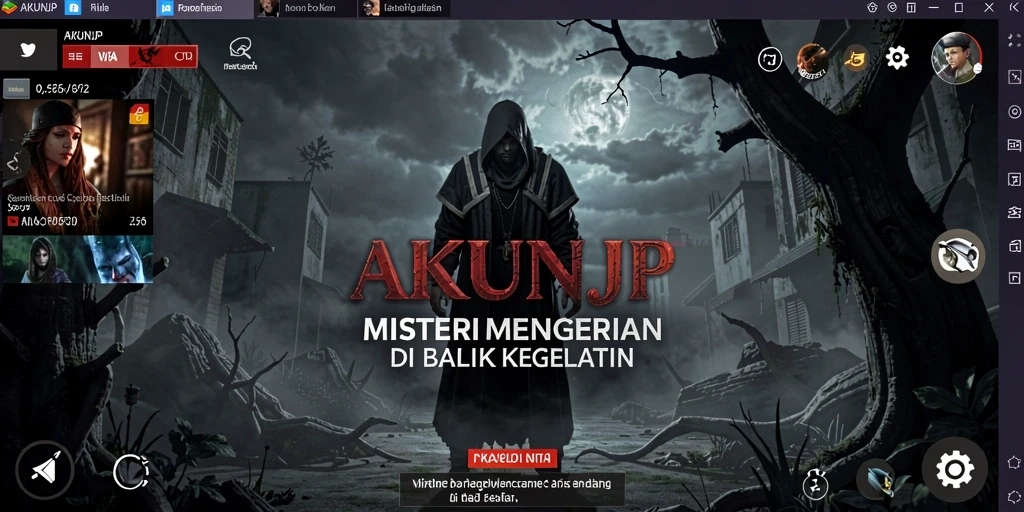 Screenshot menampilkan momen menegangkan dalam gameplay AKUNJP.