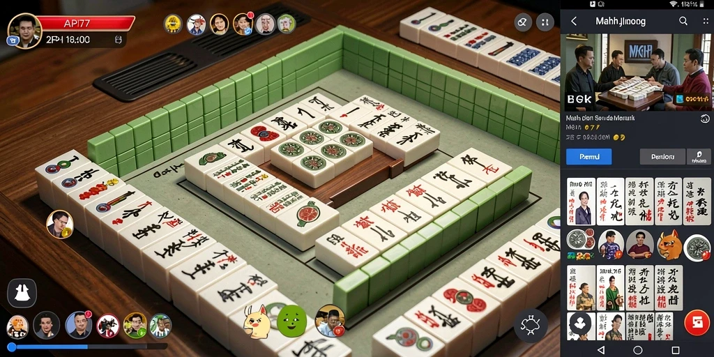 Tampilan gameplay API77 dengan desain Mahjong yang menarik.