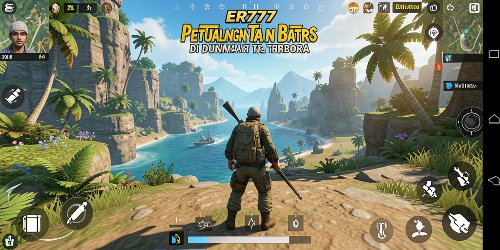 Tangkapan layar gameplay ER777 menampilkan misi menegangkan di dunia terbuka.
