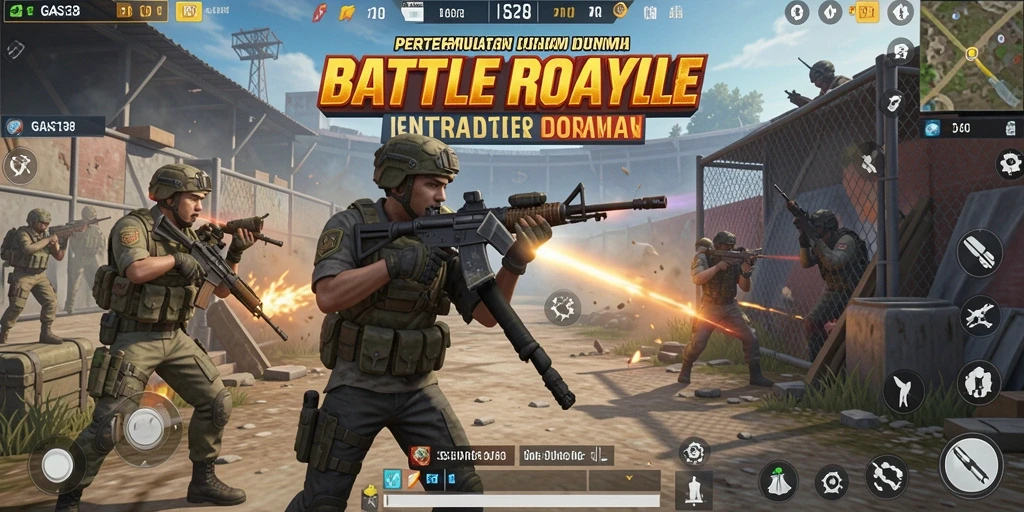 GAS138 memperlihatkan aksi gameplay Battle Royale yang mendebarkan.