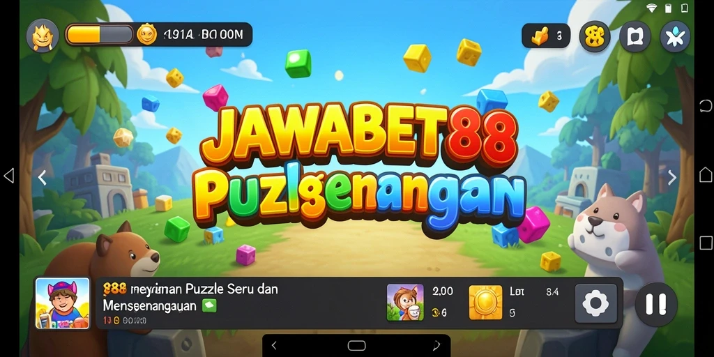 Screenshot utama JAWABET88 menampilkan gameplay Puzzle yang seru dan menantang.