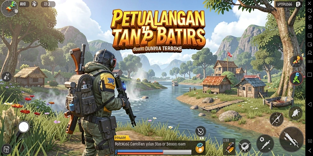 Tampilan aksi mendebarkan dalam gameplay Open World JPTERUS66.