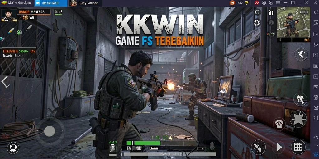 Tampilan gameplay menegangkan di KKWIN dengan strategi dan aksi intens.