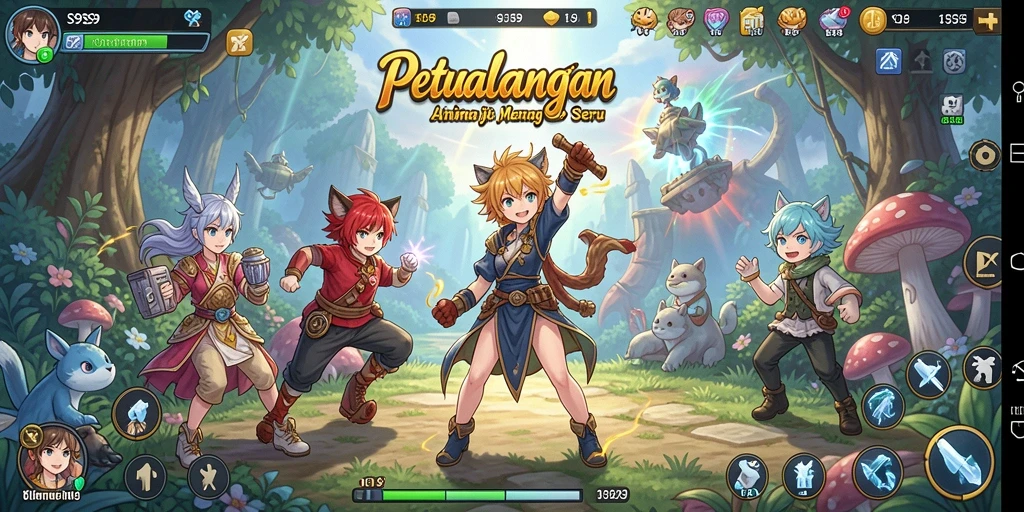 Tampilan menarik dari gameplay S9S9 yang penuh aksi dan karakter menarik.