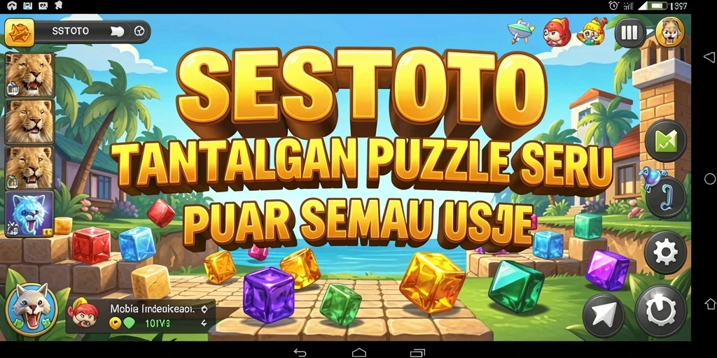 Tampilan menarik dari gameplay seru SESETOTO yang penuh tantangan