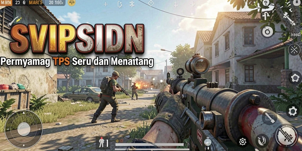 Screenshot menampilkan aksi intens dalam permainan TPS SVIPSIDN.